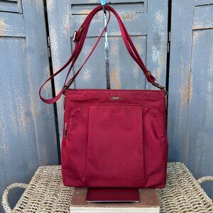 TUMI Nylon Crossbody Bag Red